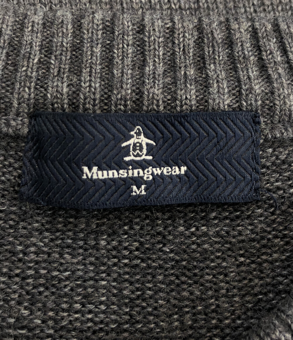 美品 マンシングウェア 長袖ニット メンズ M M MUNSINGWEAR_画像3