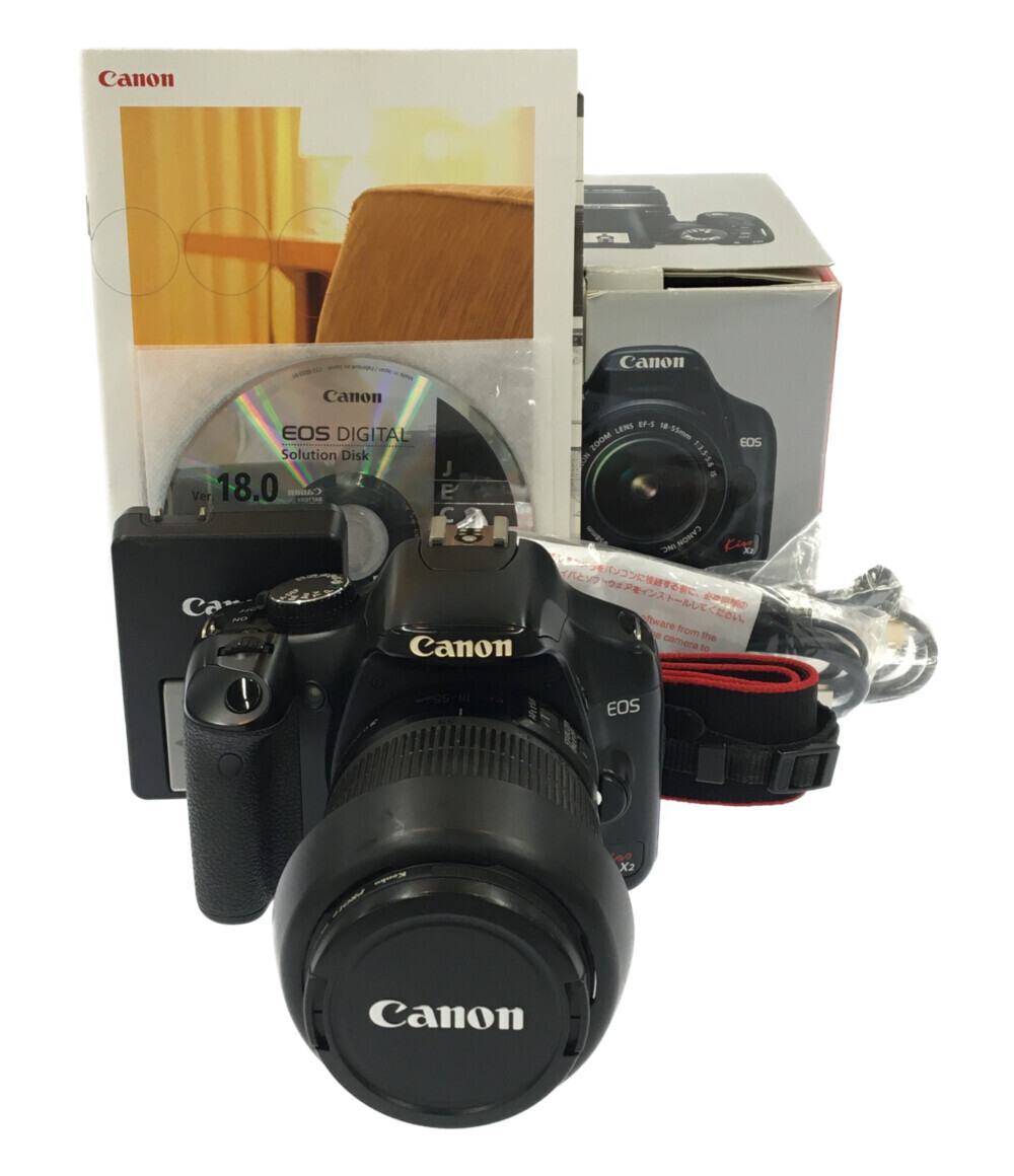 訳あり デジタル一眼レフカメラ EOS Kiss X2 レンズキット 2754B002 Canon_画像1