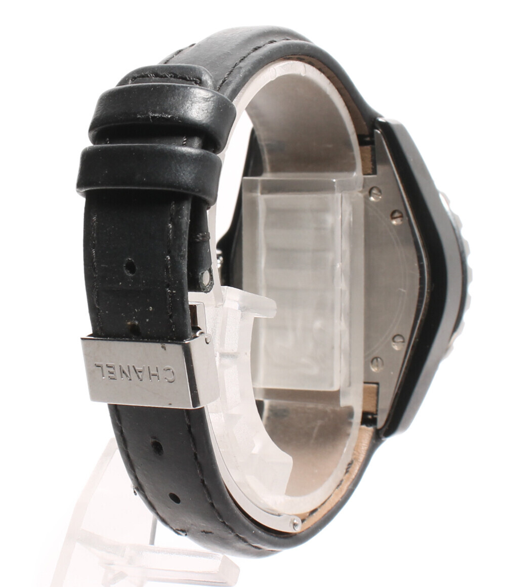シャネル 腕時計 セラミック デイト J12 H0680 クオーツ ブラック レディース CHANEL_画像3