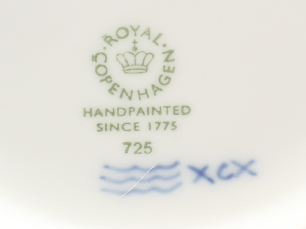 美品 ロイヤルコペンハーゲン プレート 皿 3点セット 15cm ブルーパルメッテ ブロッサム Royal Copenhagen_画像5