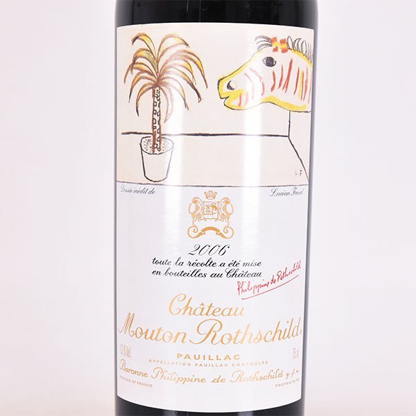 ★シャトー ムートン ロートシルト 2006年 赤 750ml 13% ポイヤック ★五大シャトー Chateau Mouton Rothschild E190152の画像1