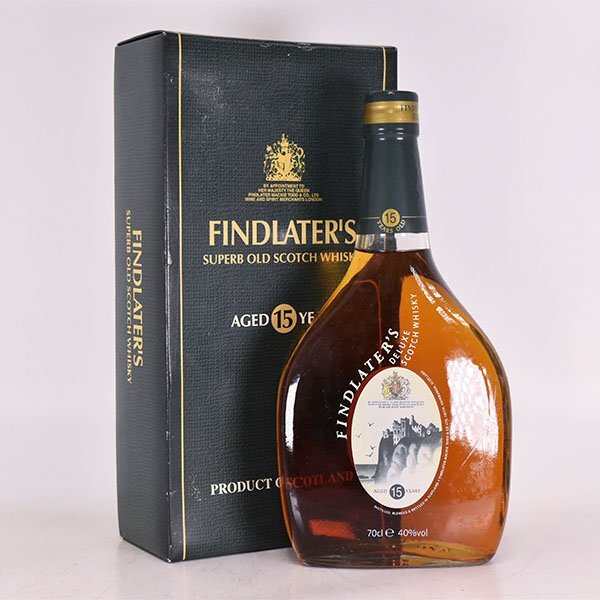 1円～★フィンドレイター 15年 デラックス ＊箱付 700ml 40% スコッチ フィンドレーター FINDLATER'S E190261_画像1