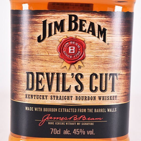 1円～★ジムビーム デビルズ カット 700ml 45% ケンタッキー ストレート バーボン ウイスキー JIM BEAM E190328_画像2