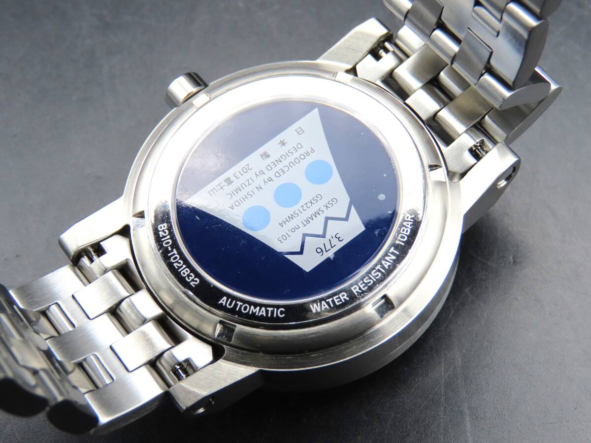 美品 1円～! 稼動品★正規品 GSX ジーエスエックス GSX221SWH-4 SMART no.103 富士山 Mt.fuji タグ付き 自動巻き メンズ腕時計 TTKLG52_画像5