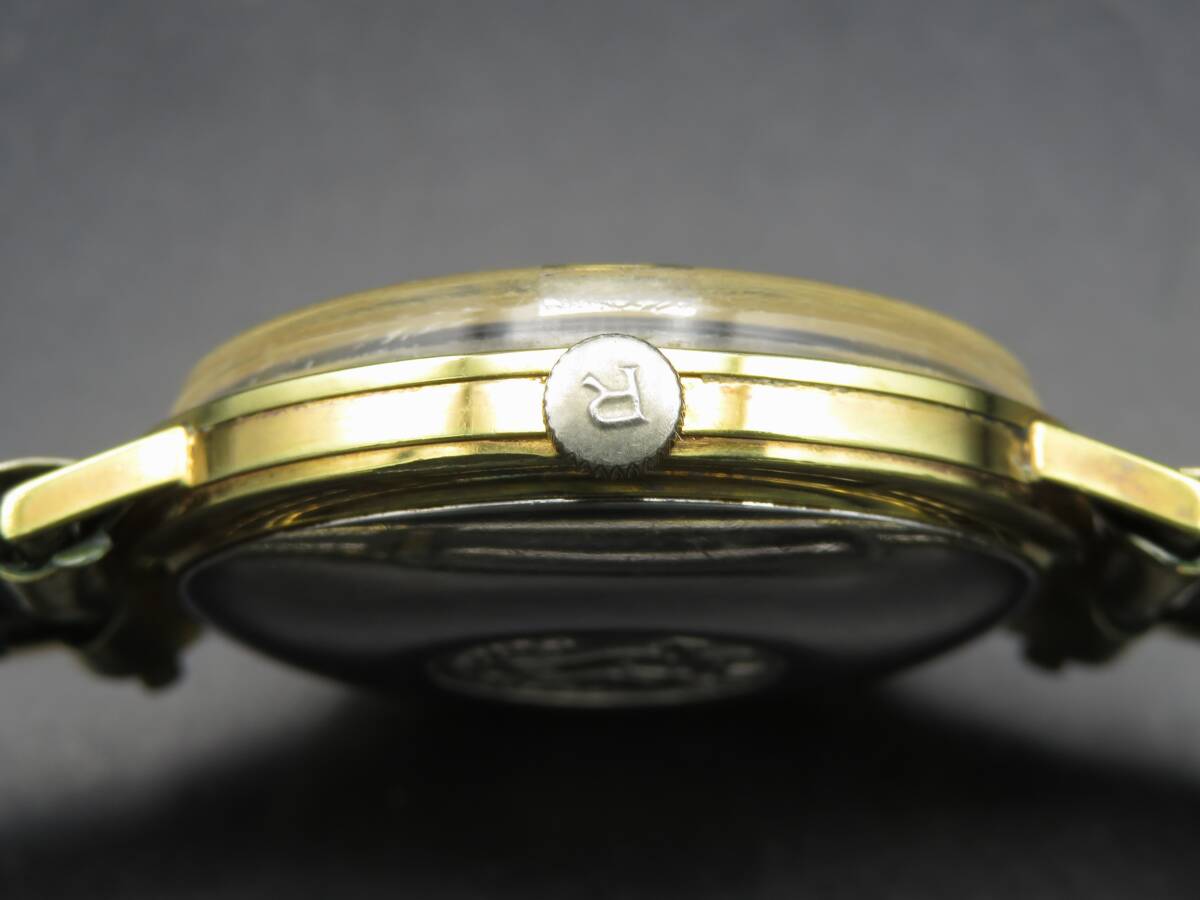 1 иен ~! работа товар * стандартный товар RADO Rado самозаводящиеся часы оригинальный breath серебряный dial Date Vintage мужские наручные часы SSCLG94