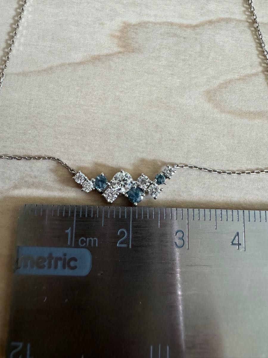 プラチナpt900アレキサンドライト0.2ctダイヤモンド0.86ctネックレス