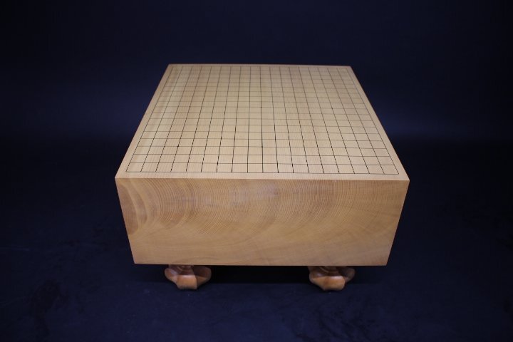 碁盤　③　本榧　榧　天然木　カヤ　　美品　厚み17.6cm_画像2