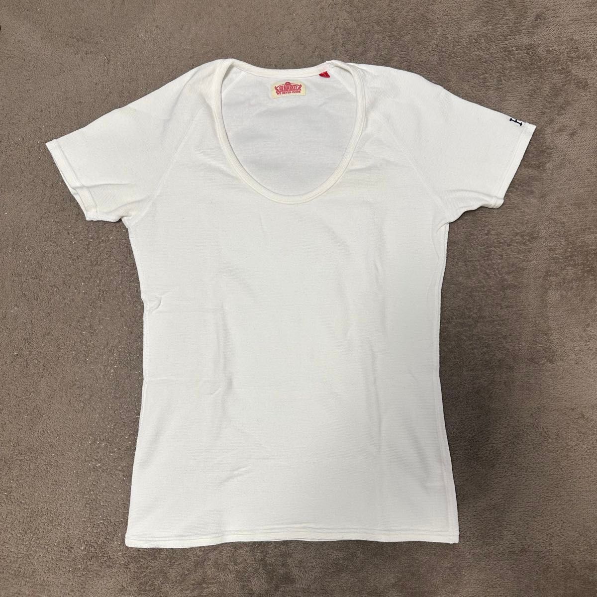 ハリウッドランチマーケット ホワイト 白  半袖 Mサイズ ハリラン Tシャツ