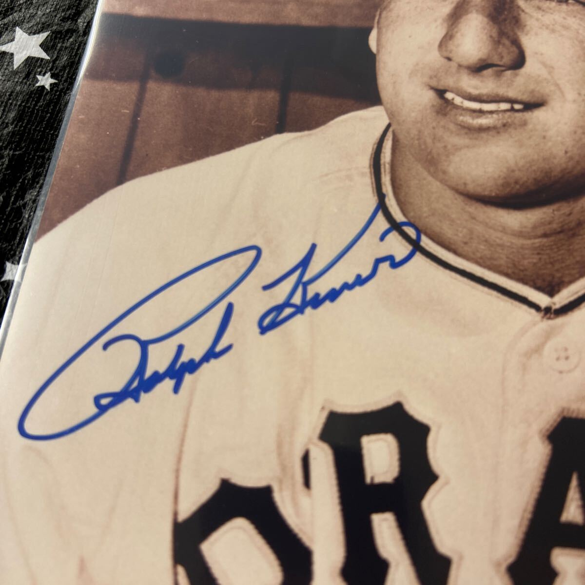  Ralf kai na- with autograph 8X10 photo pitsu bar g Pirates Major League dono . entering player 