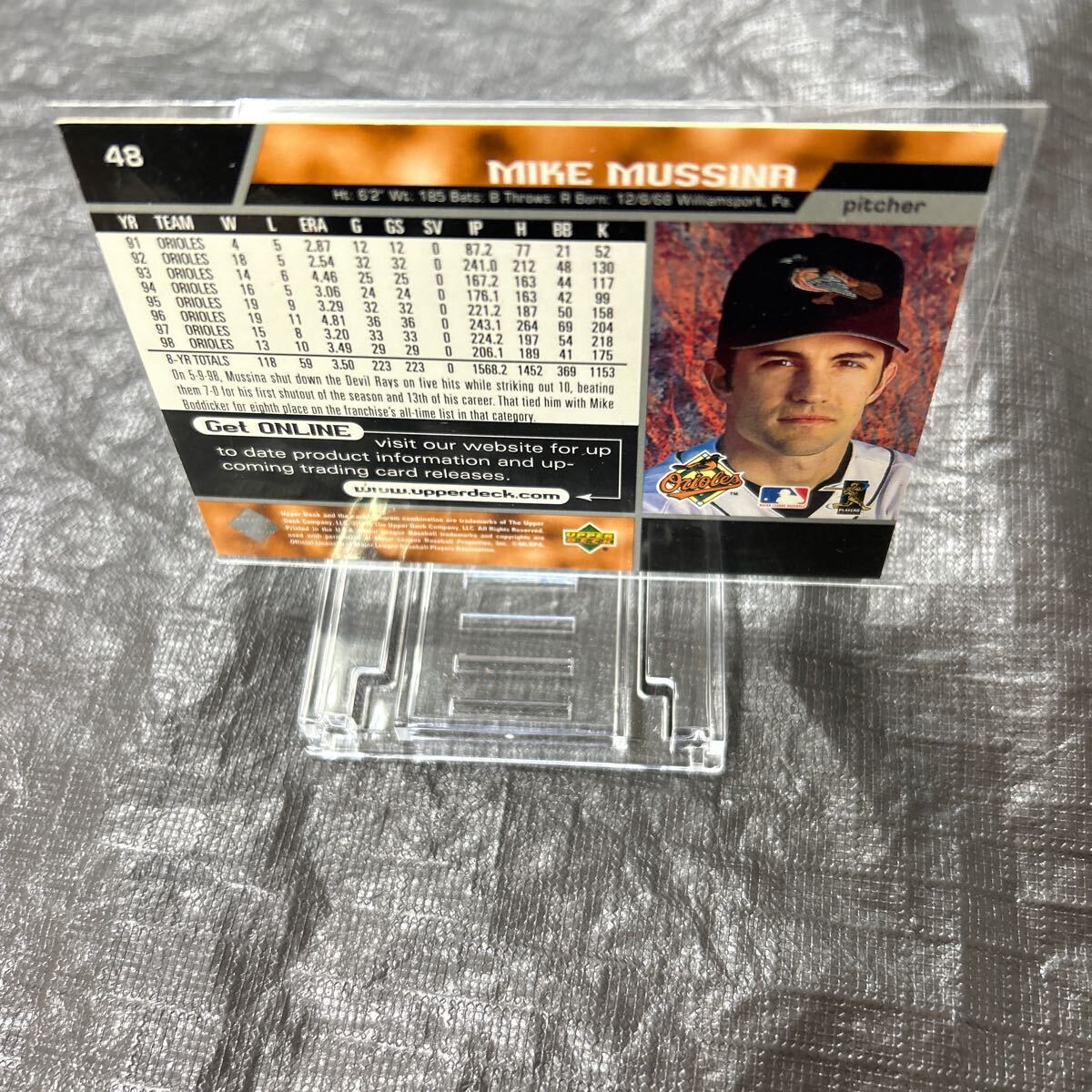 1999 Upper Deck Mike Mussina Baltimore Orioles No.48_画像2