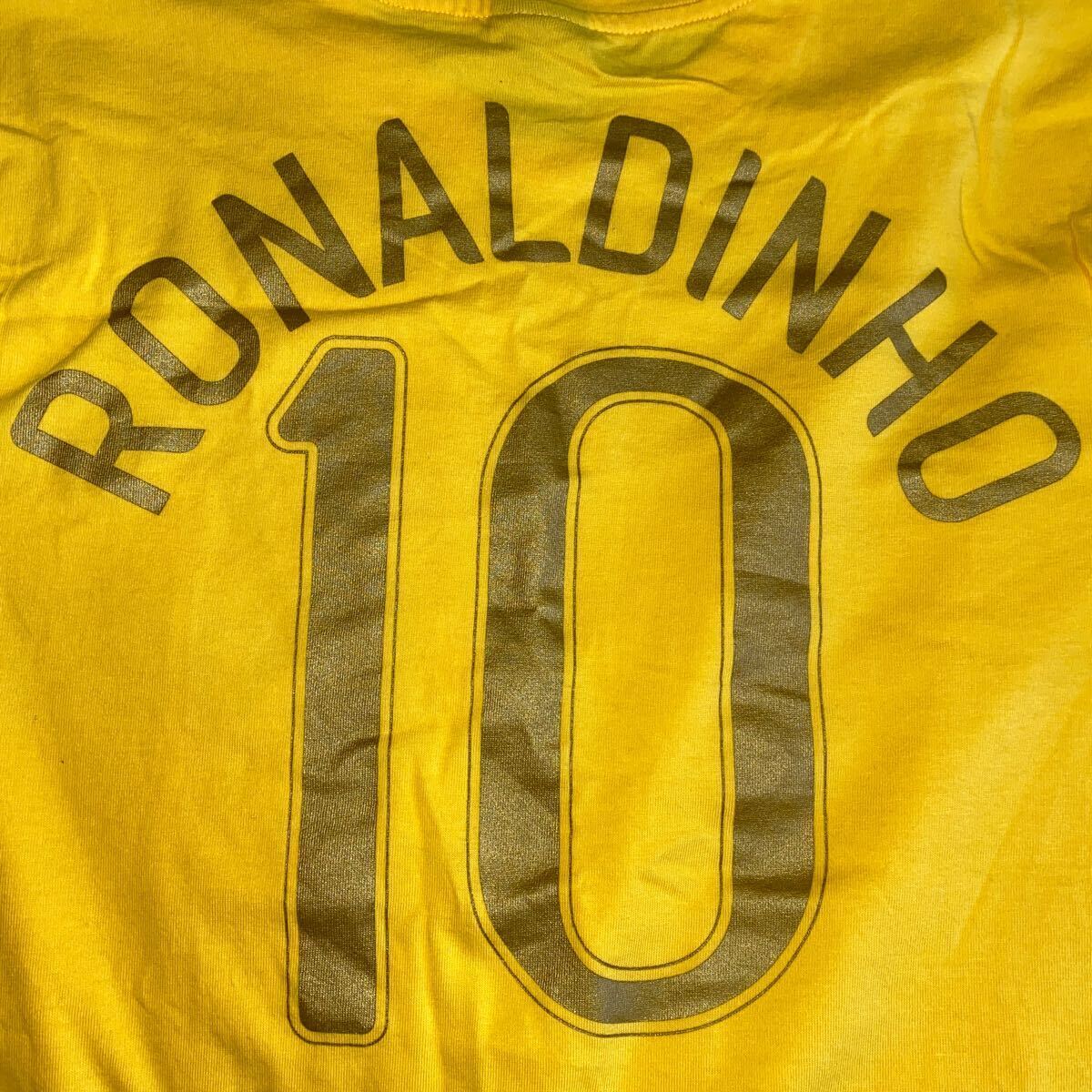 BRASIL 代表 RONALDINHO 10# ユニフォーム 半袖Tシャツ NIKE ナイキ CBF サッカー フットボール ブラジル サッカーウェア_画像2