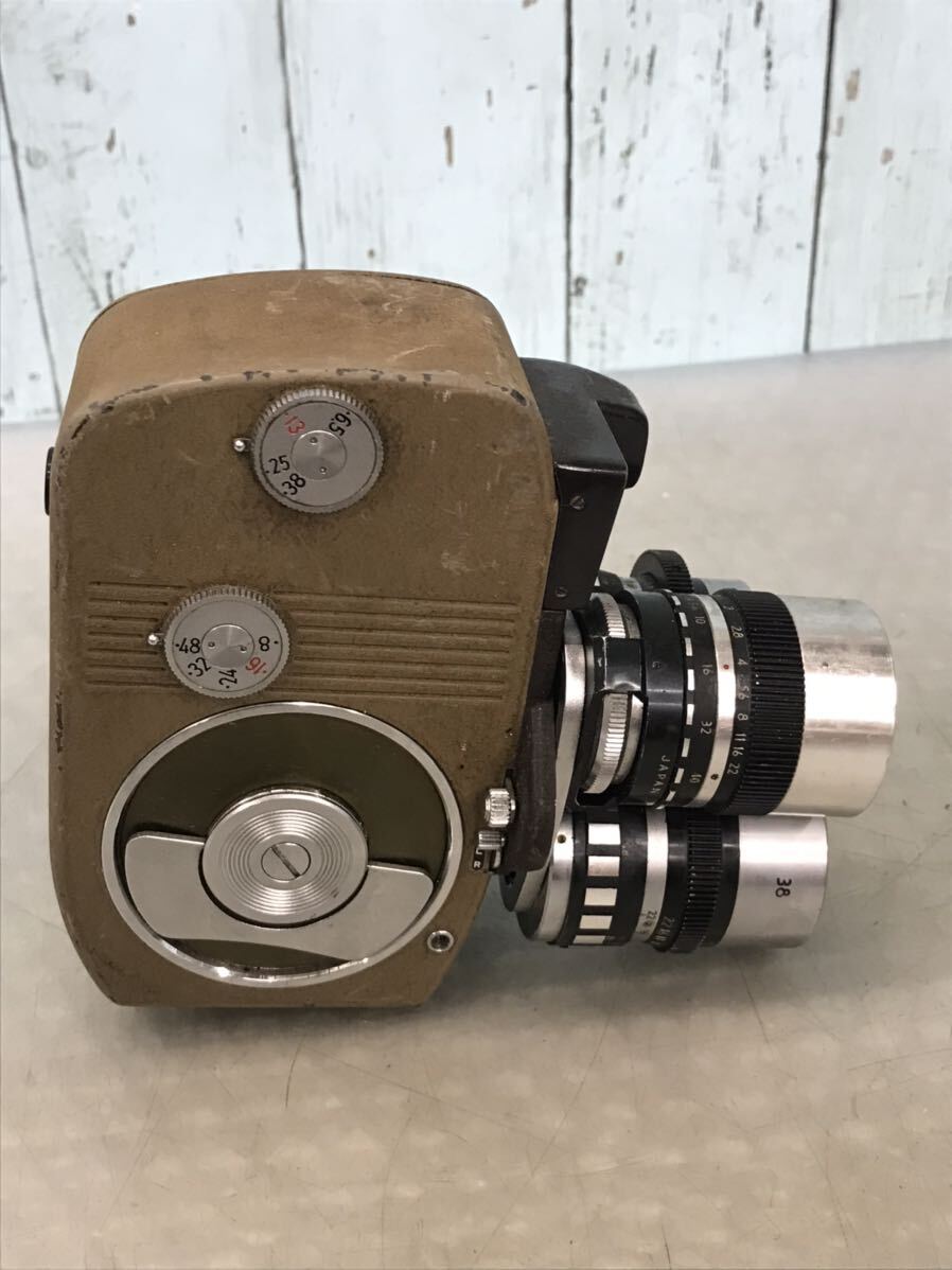  サンキョー Sankyo 8-E 13mm 38mm F1.4 レンズ3本セット 8ミリカメラ ジャンク（60s）_画像5