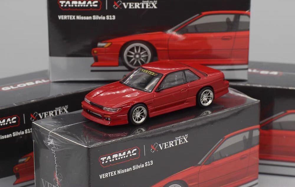 1/64 Tarmac Works ターマックワークス VERTEX Silvia S13 日産 シルビア 赤の画像6