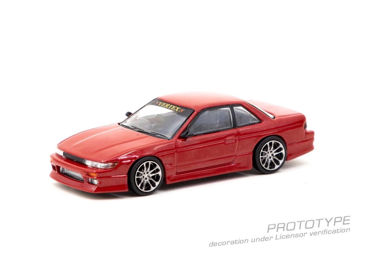 1/64 Tarmac Works ターマックワークス VERTEX Silvia S13 日産 シルビア 赤の画像1