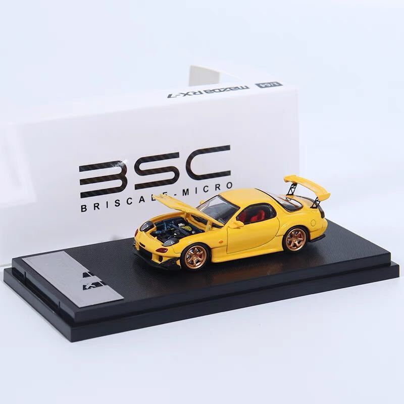 1/64 BSC MAZDA マツダ RX-7 雨宮　FD3S 黄色　ゴールドホイール_画像1