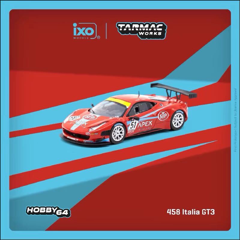 1/64 Tarmac Works ターマックワークス　フェラーリ　458 Italia GT3 51# FIA_画像1