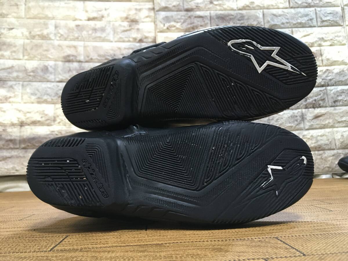 alpinestars SMX-1 牛革製ライディングレザーブーツ 表記EU42/JP26.5 普段履き26.5㎝ _画像9