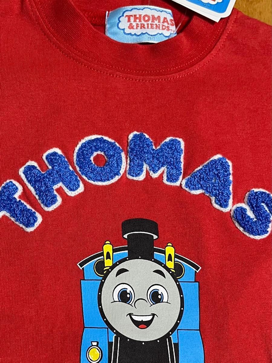 《新品》トーマス　半袖Tシャツ　90  半袖　tシャツ　赤　男の子　女の子　きかんしゃトーマス　バックプリント