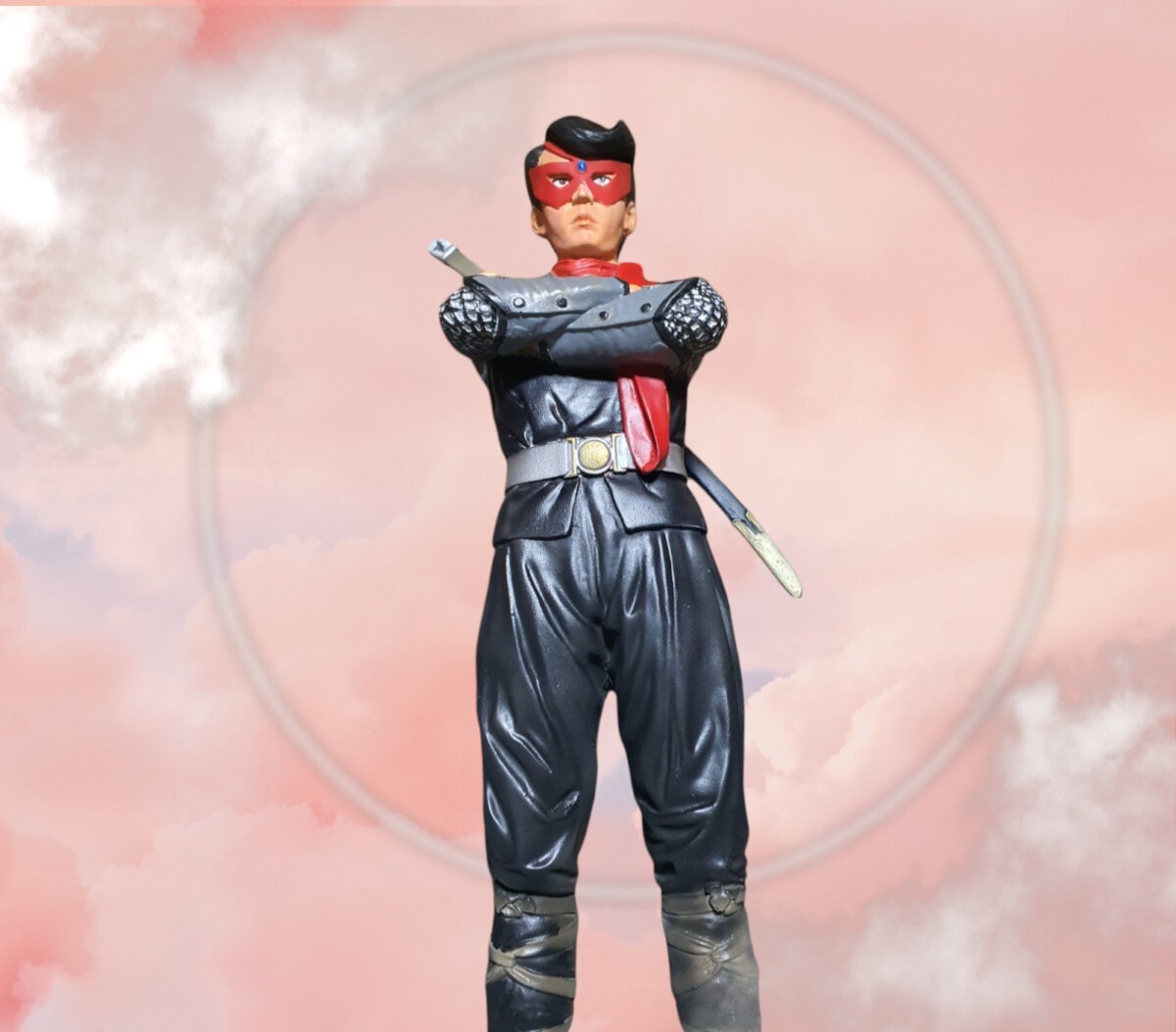 仮面の忍者 赤影 ガレージキット 完成品 レジンキャストキット 約30cmベース(台座)キャスト製付属_画像5