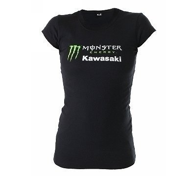 千円！POWER SPORTS APPAREL カワサキ モンスターエナジー 女性 Tシャツ T-Shirt Sサイズ #K118-2_画像1