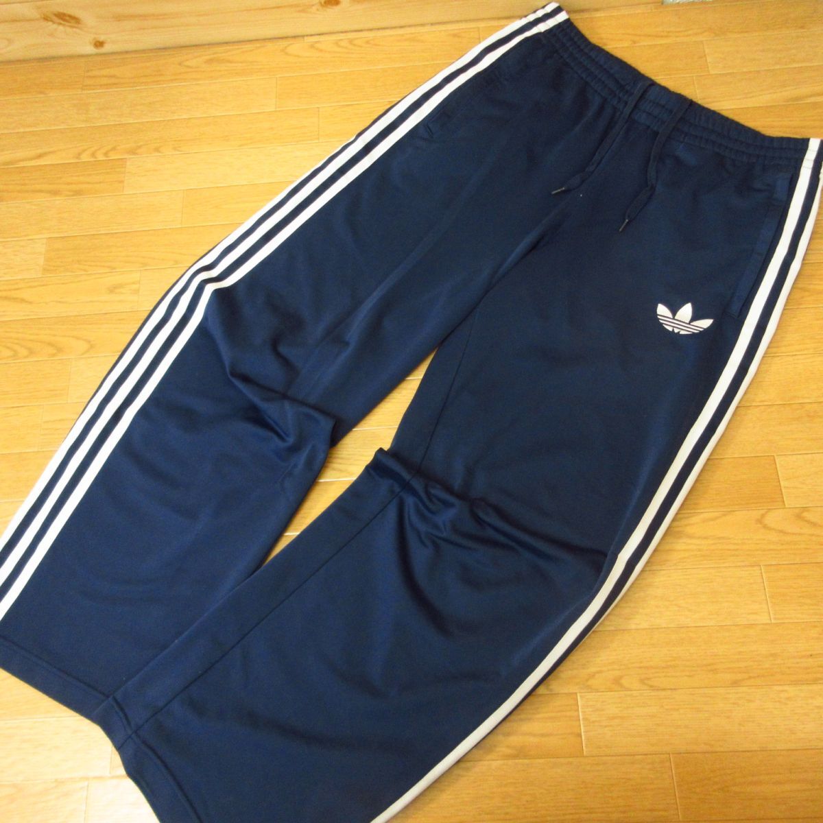 *adidas Originals Adidas Originals M 2 pcs set * jogger & truck pants jersey three leaf to ref . il * men's black x navy blue *C1411