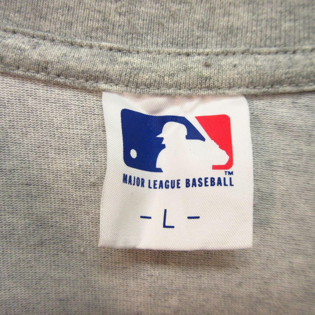 ◎使用少なめ！UNIQLO ユニクロ LA ロサンゼルス ドジャース MLB◆半袖 Tシャツ グッズ ユニフォーム 野球◆メンズ グレー Lサイズ◆A5199_画像6