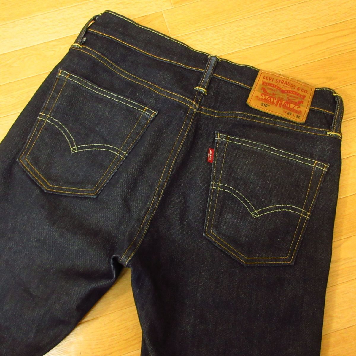 ◎使用少なめ！Levi's 510 リーバイス◆テーパード スキニー デニム パンツ ジーンズ ストレッチ 動きやすい◆メンズ IDG W29×L32◆P5275_画像3