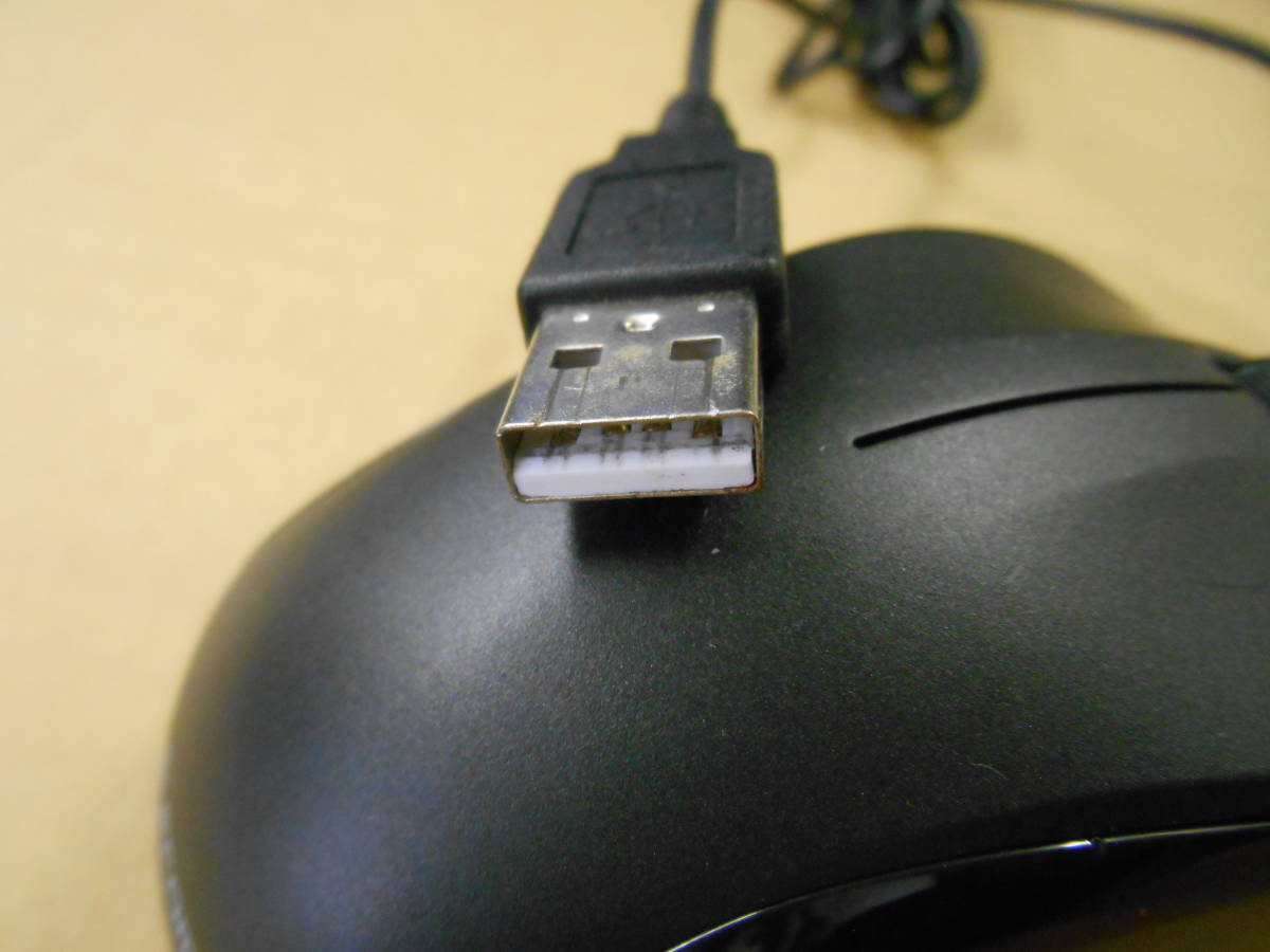 動作品　ELECOM 　USB光学式マウス　 M-K6URBK/RS　 5個セット ⑤_画像3