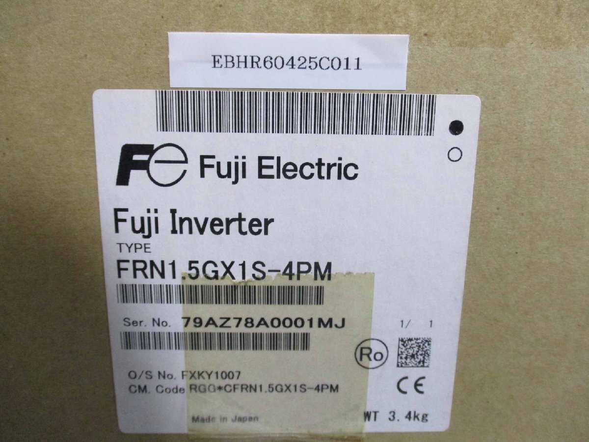 新古 FUJI INVETER FRN1.5GX1S-4PM インバータ (EBHR60425C011)_画像2