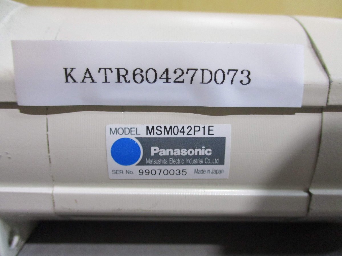 中古 Panasonic MSM042P1E AC SERVO MOTOR (KATR60427D073)_画像2
