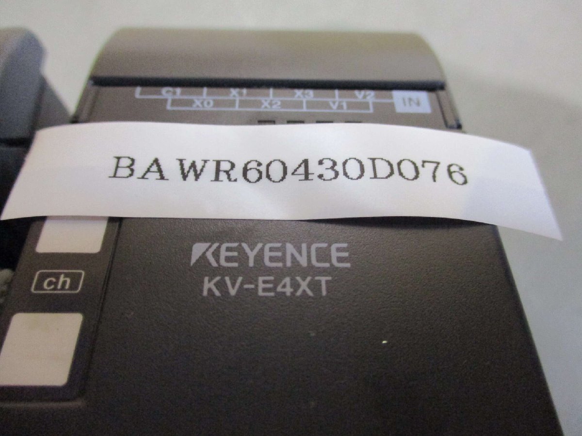 中古 KEYENCE KV-24DT/KV-E4XT (BAWR60430D076)_画像5