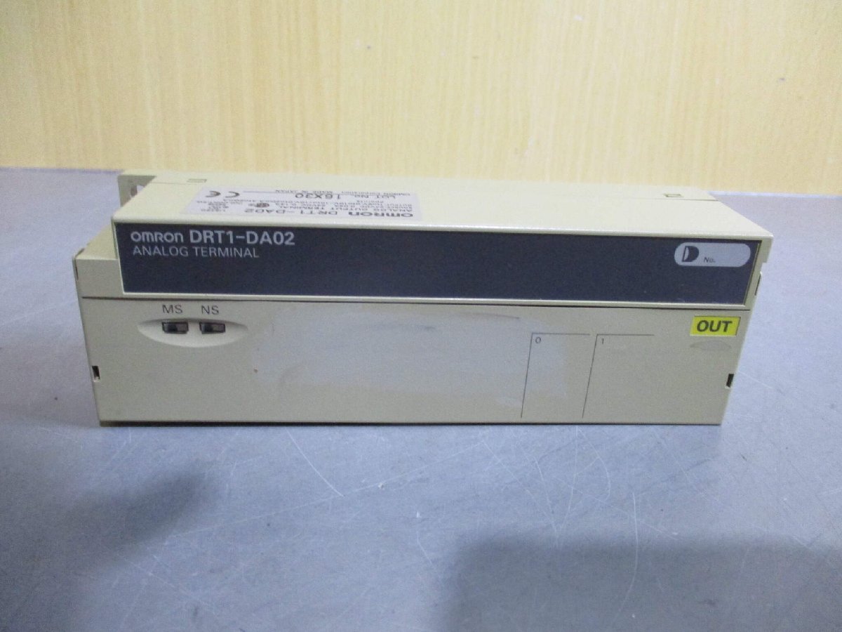 中古 OMRON DRT1-DA02 アナログ入力/出力ターミナル (BAZR60430B011) 中古 OMRON DRT1-DA02 アナログ入力/出力ターミナル (BAZR60430B011)
