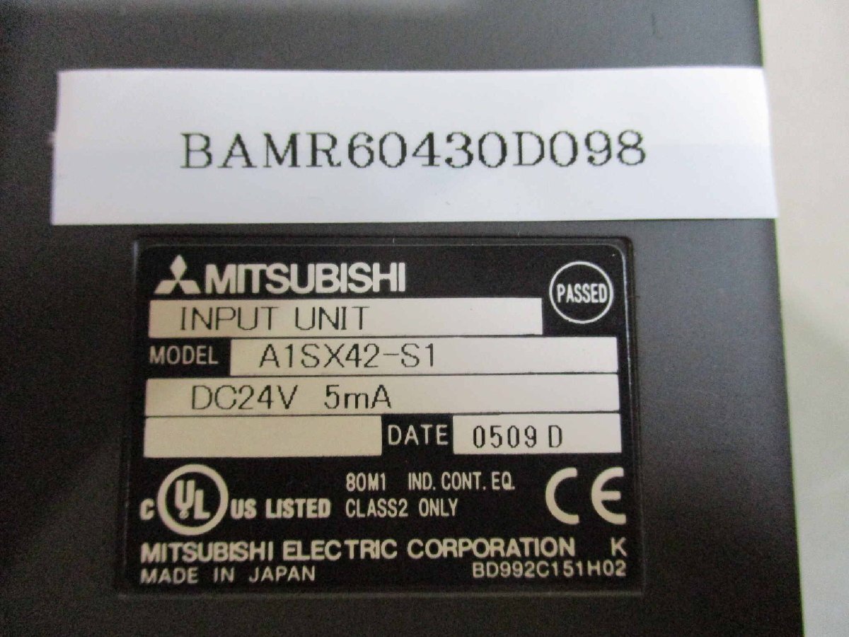 中古 MITSUBISHI 入力ユニット A1SX42-S1 (BAMR60430D098)_画像4