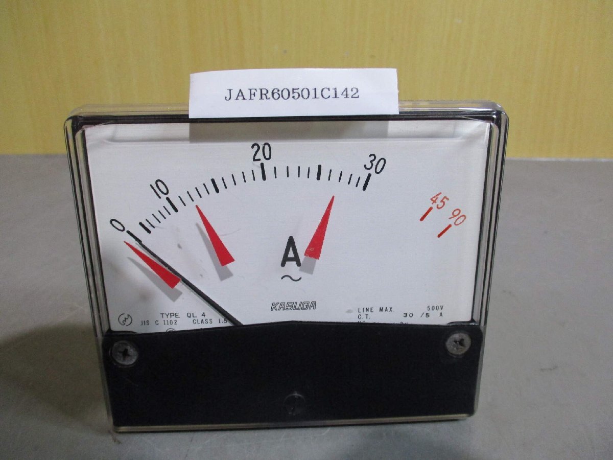 中古 KASUGA QL4 電圧計 (JAFR60501C142)_画像1
