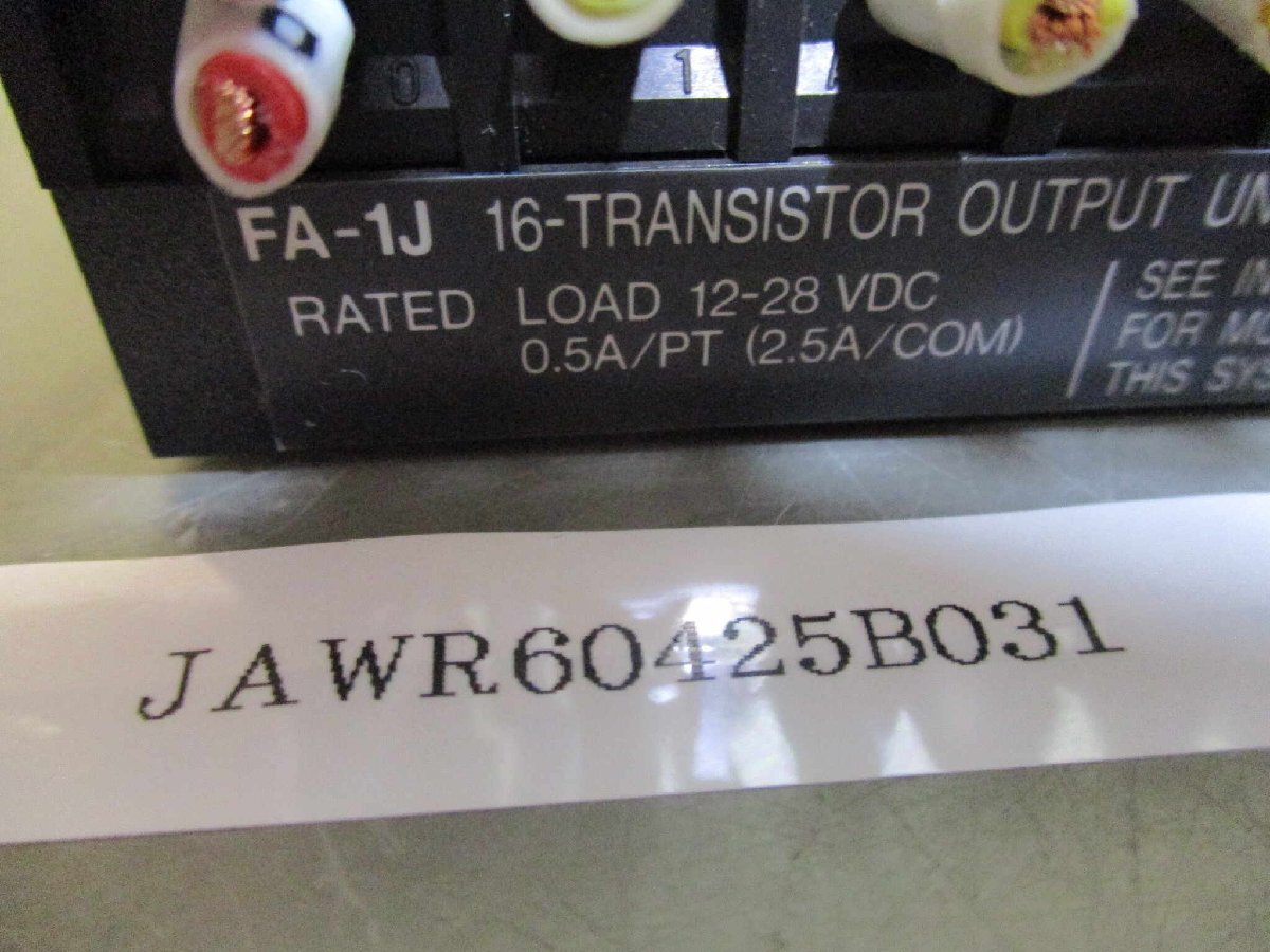 中古 Idec FA-1J 16-TRANSISTOR OUTPUT UNIT PFJ-T162U (JAWR60425B031)_画像6