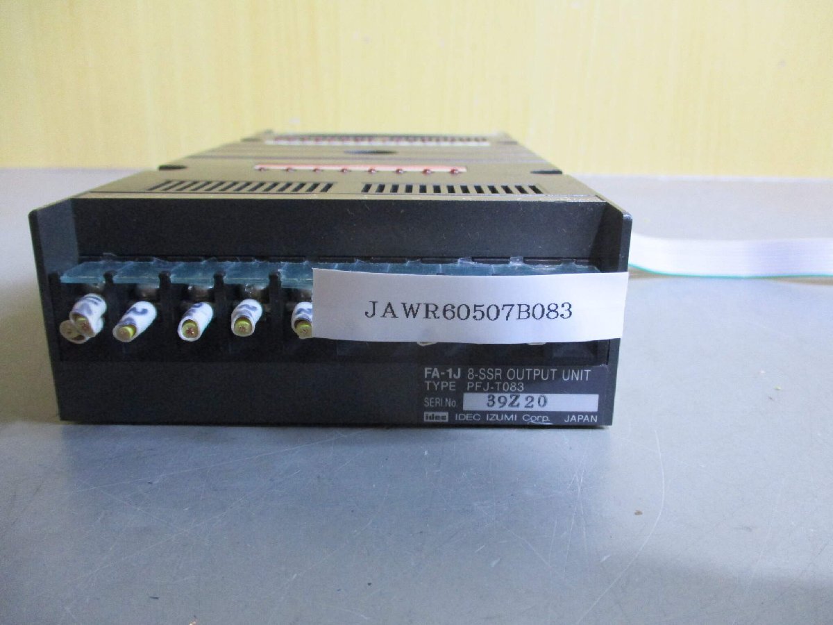 中古 IDEC FA-1J 16-DC INPUT UNIT (SOURCE) PFJ-N161U/FA-1J 8-SSR OUTPUT UNIT PFJ-T083 (JAWR60507B083)_画像1