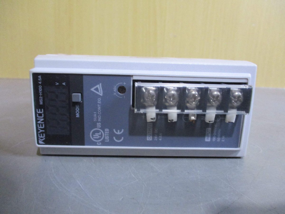 中古 KEYENCE SWITCHING POWER SUPPLY MS2-H100 スイッチングパワーサプライ (JAWR60507B103)_画像6