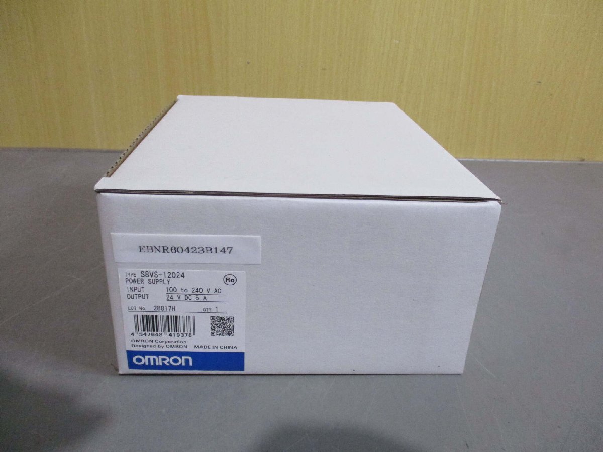 新古 OMRON スイッチングパワーサプライ S8VS-12024/ED2(EBNR60423B147)_画像1