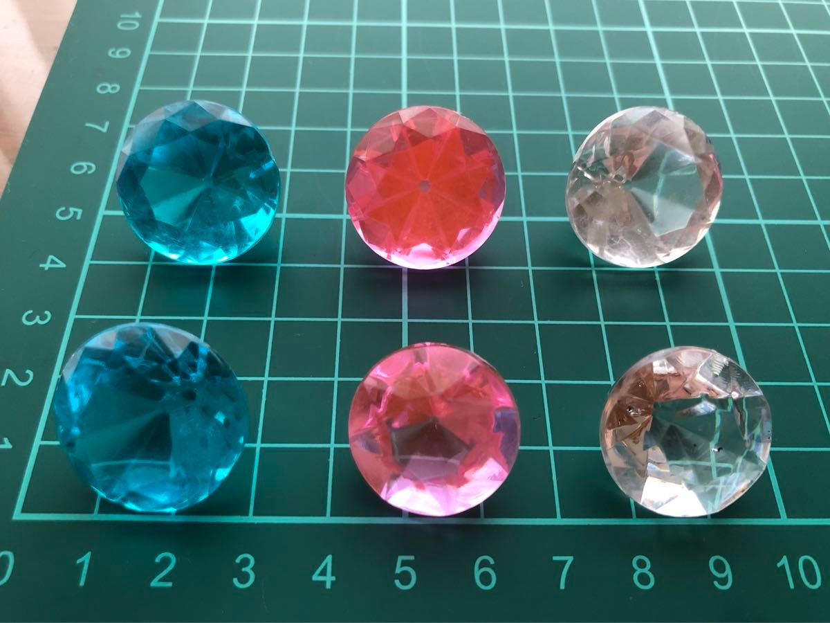 アクリルアイス クリスタル ストーン ダイヤ キラキラ石 ジュエル 透明 青 ピンク 宝石すくい おもちゃ
