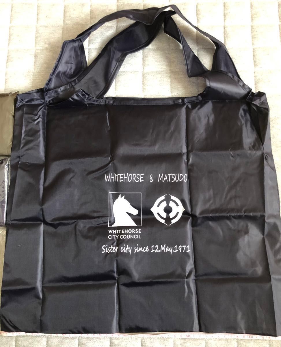 【新品 未開封】ポケットインエコバッグ  3セット オーストラリア ホワイトホース市 記念品 折りたたみ式 袋