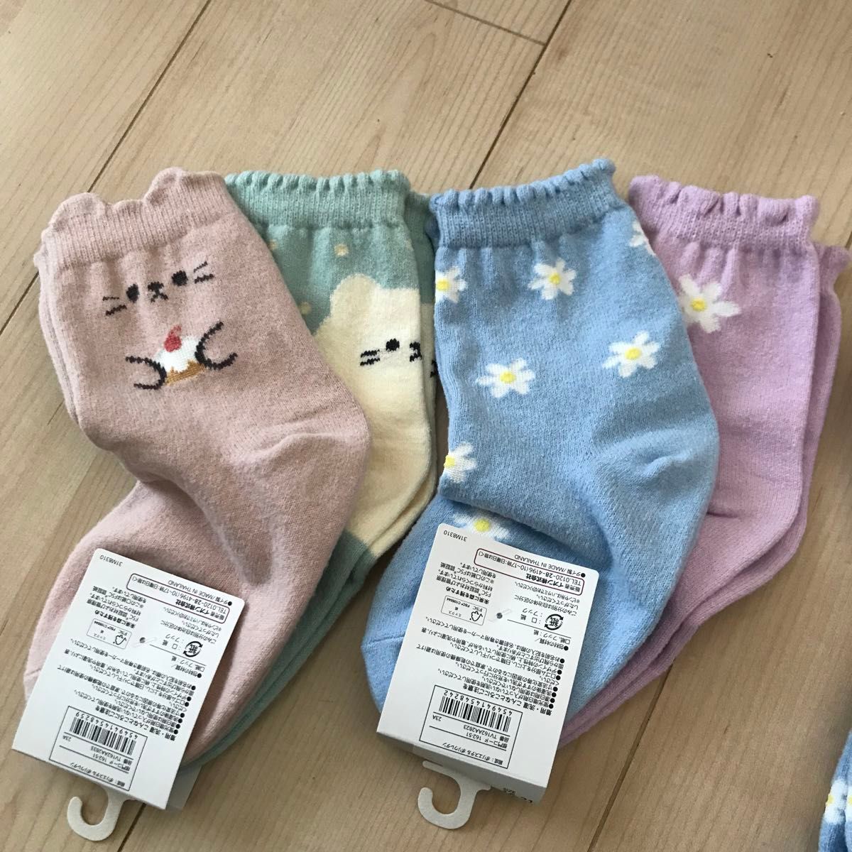 新品 靴下 ソックス　16〜21㎝　6足セット　女の子　クルー丈