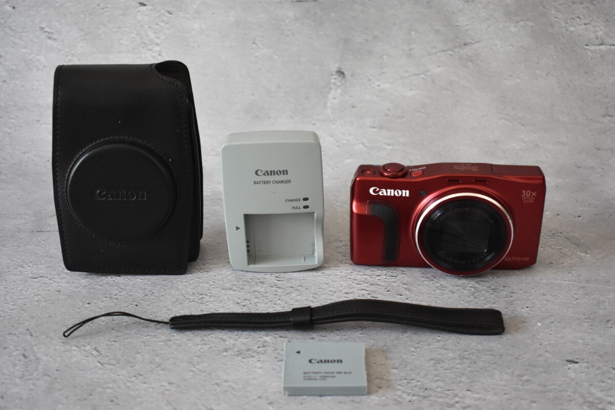 【超美品】 キャノン Canon PowerShot SX710 HS RED コンパクトデジタルカメラ_画像10