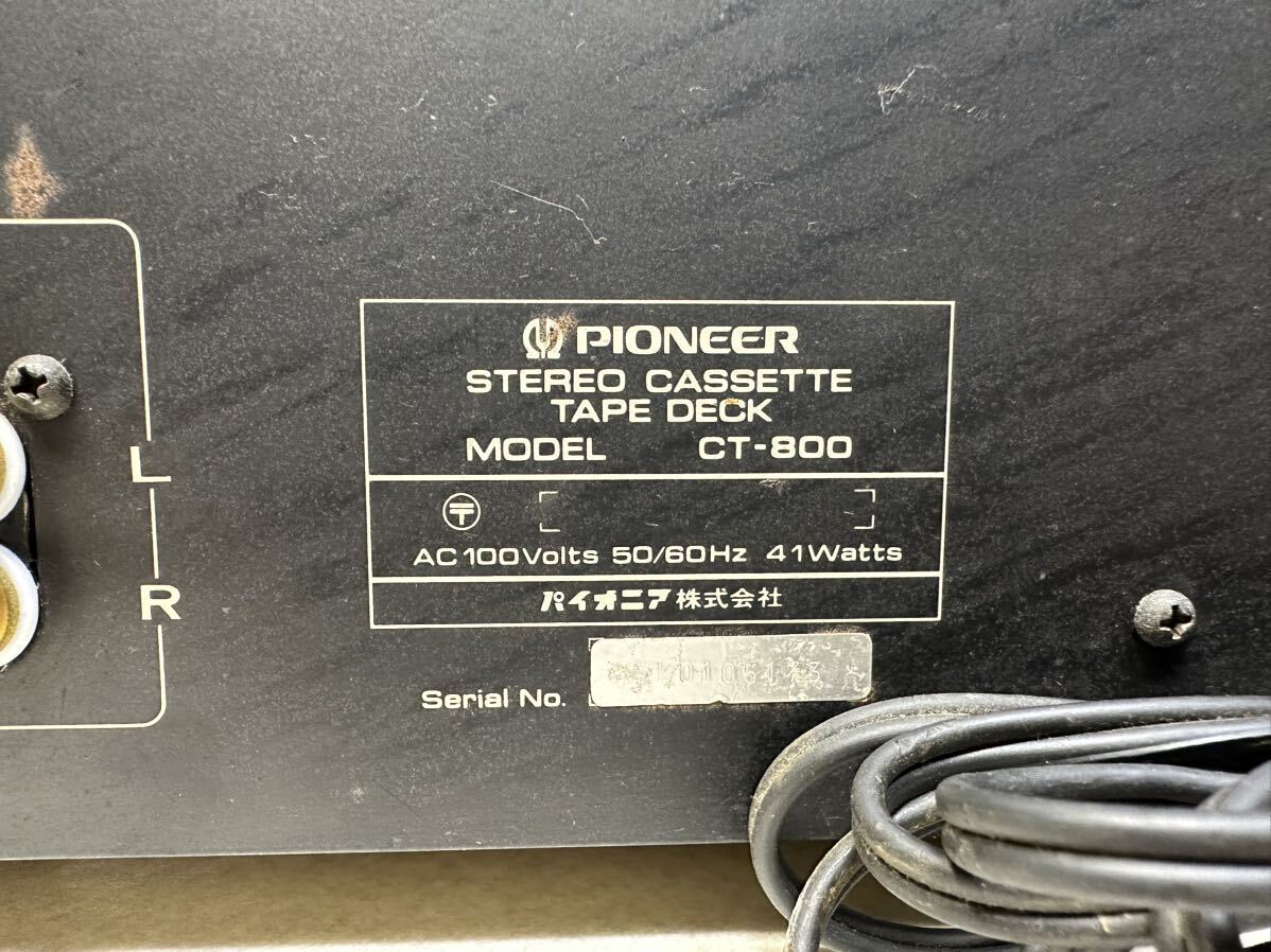 Pioneer パイオニアCT-800 カセットデッキ　_画像8