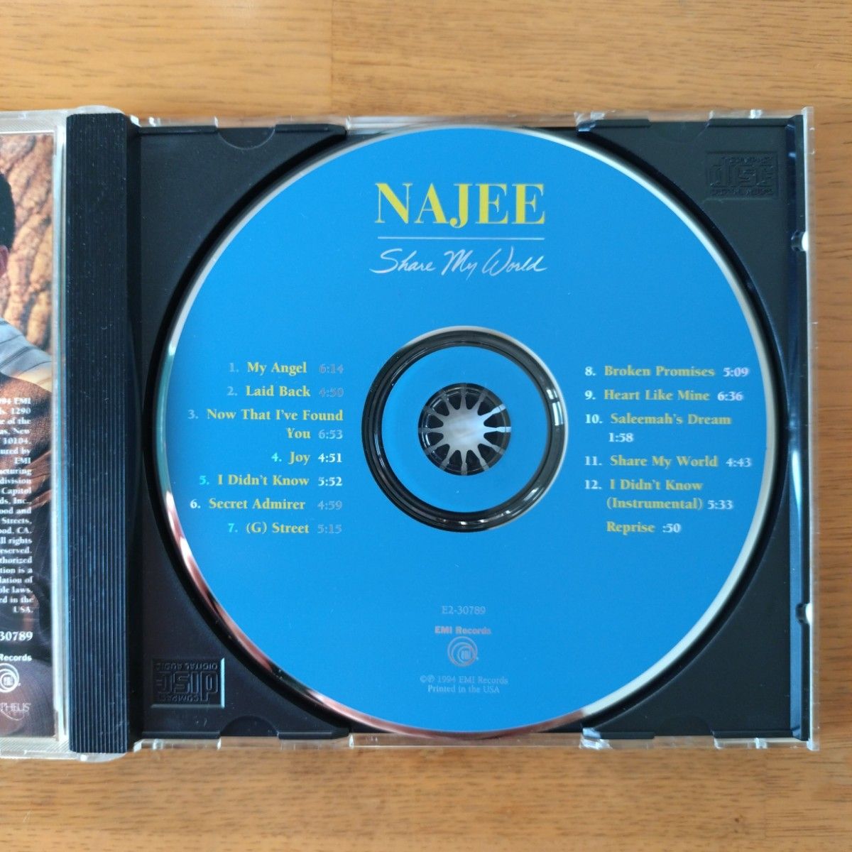 【中古・美品・値下】ナジー/シェア・マイ・ワールド NAJEE / SHARE MY WORLD 輸入盤CD