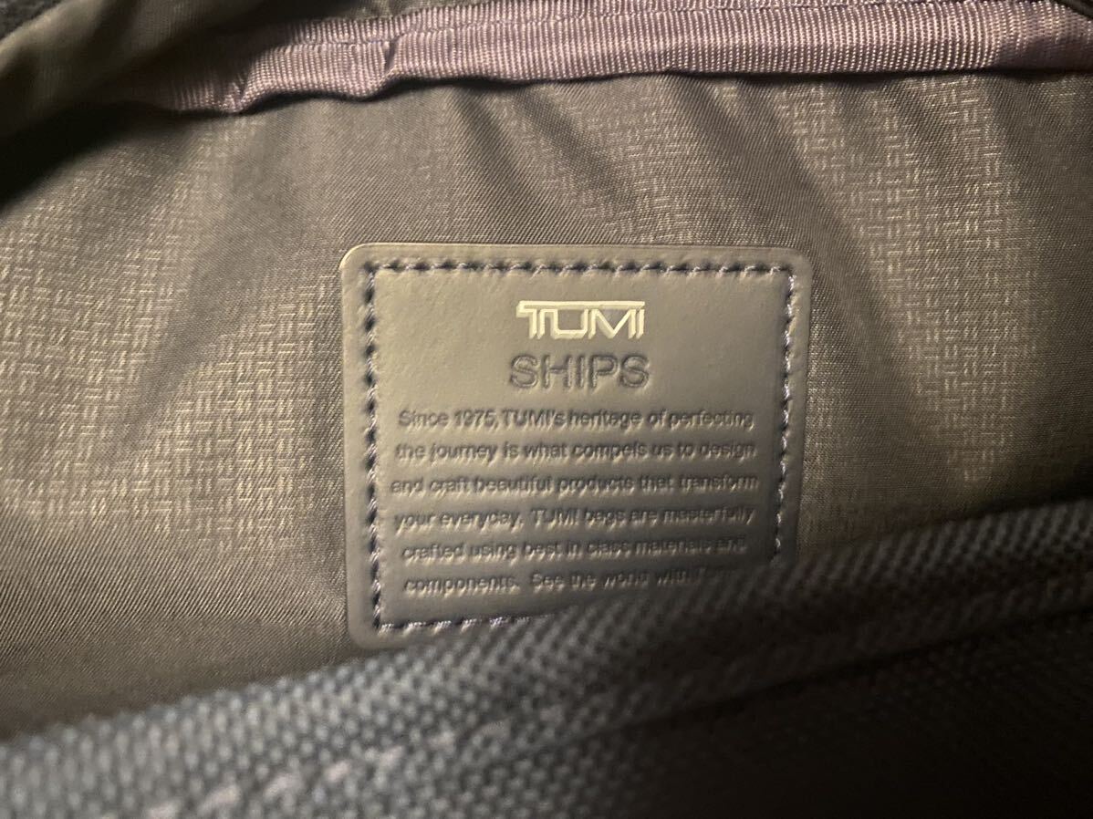 TUMI シップス別注　ネイビー　3ウェイビジネスブリーフ_画像9