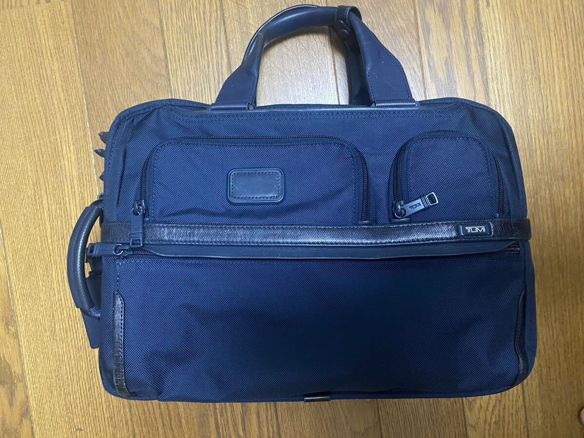 TUMI シップス別注　ネイビー　3ウェイビジネスブリーフ_画像2