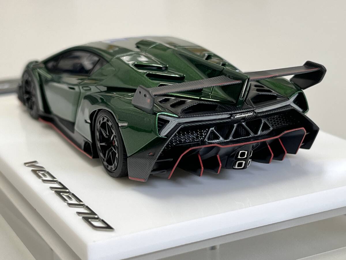 【中古】1/43 メイクアップ製 アイドロンコレクション - EM449G - Lamborghini Veneno 2013 ヴェルデエルメス (説明文お読み下さい)_画像6