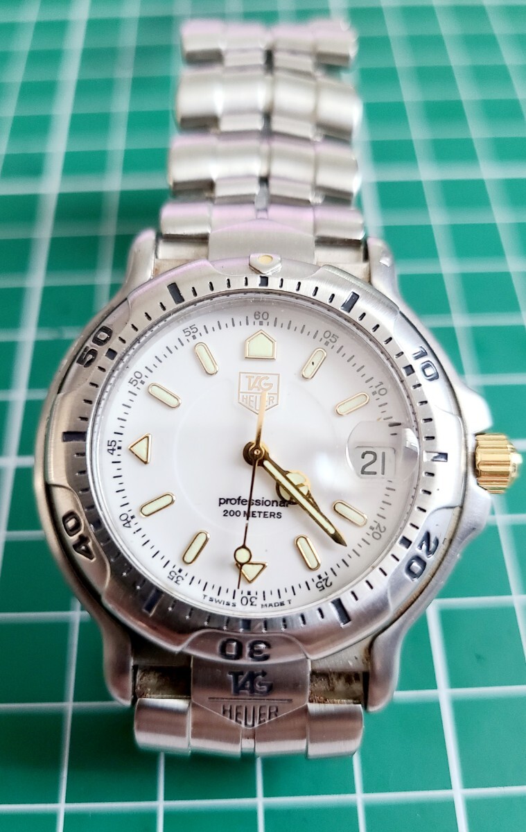  TAG Heuer 6000 series men's operation Gold part less. junk Manufacturers box attaching 