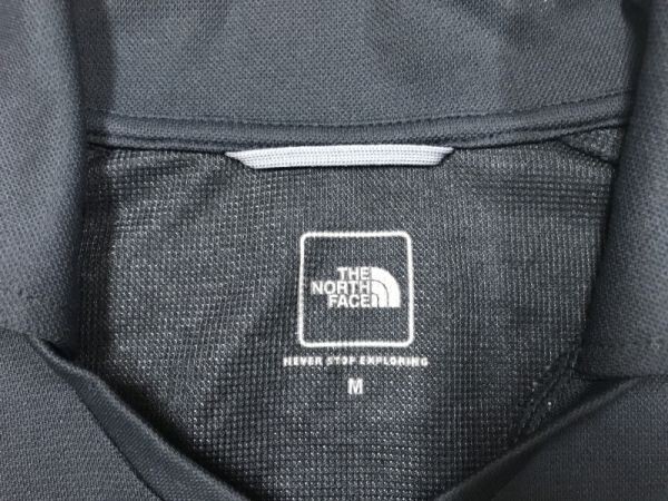 ザ・ノースフェイス THE NORTH FACE アウトドア スポーツ ストリート ドライメッシュ 半袖ポロシャツ メンズ M 黒 ゴールドウイン記載有り_画像2