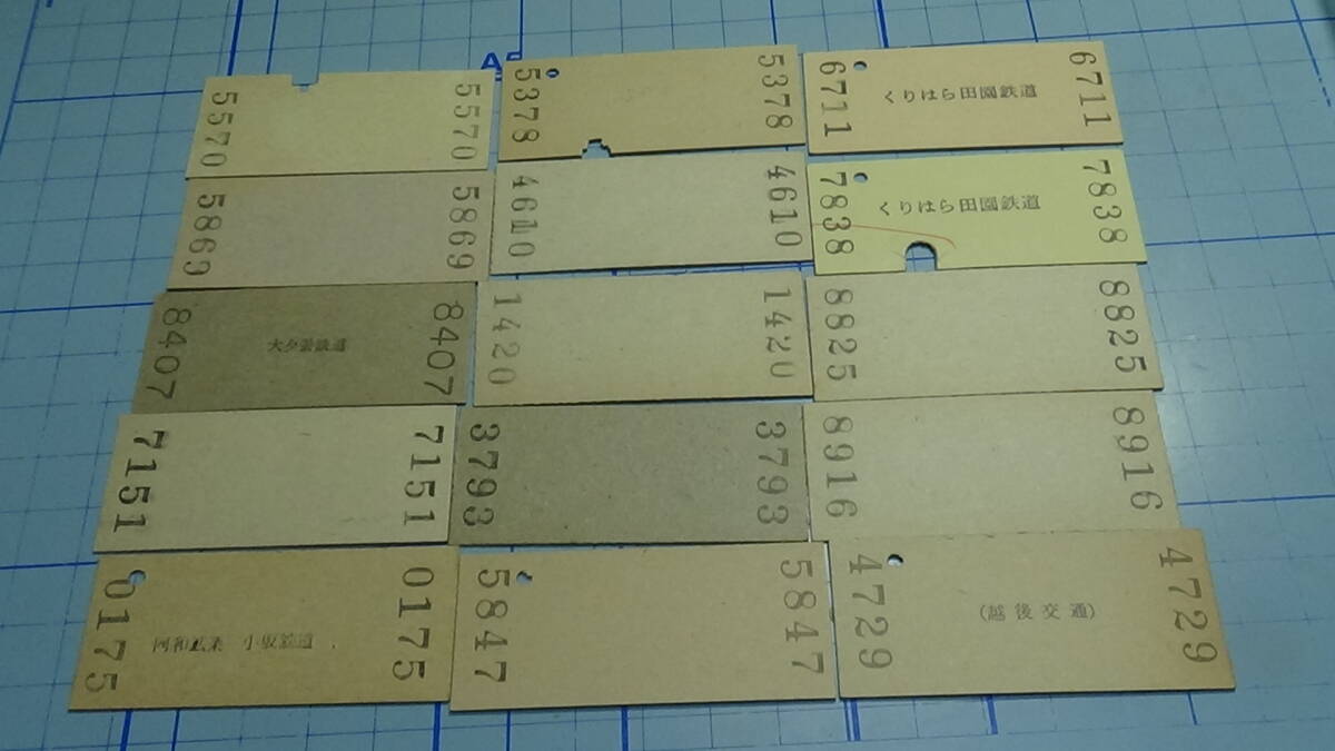 廃止線の切符色々　15種15枚　大元→110円区間　56-5.8・他_画像5